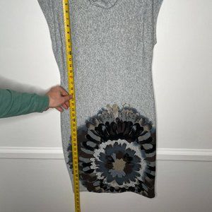 Turtle neck Italian sleeveless dress